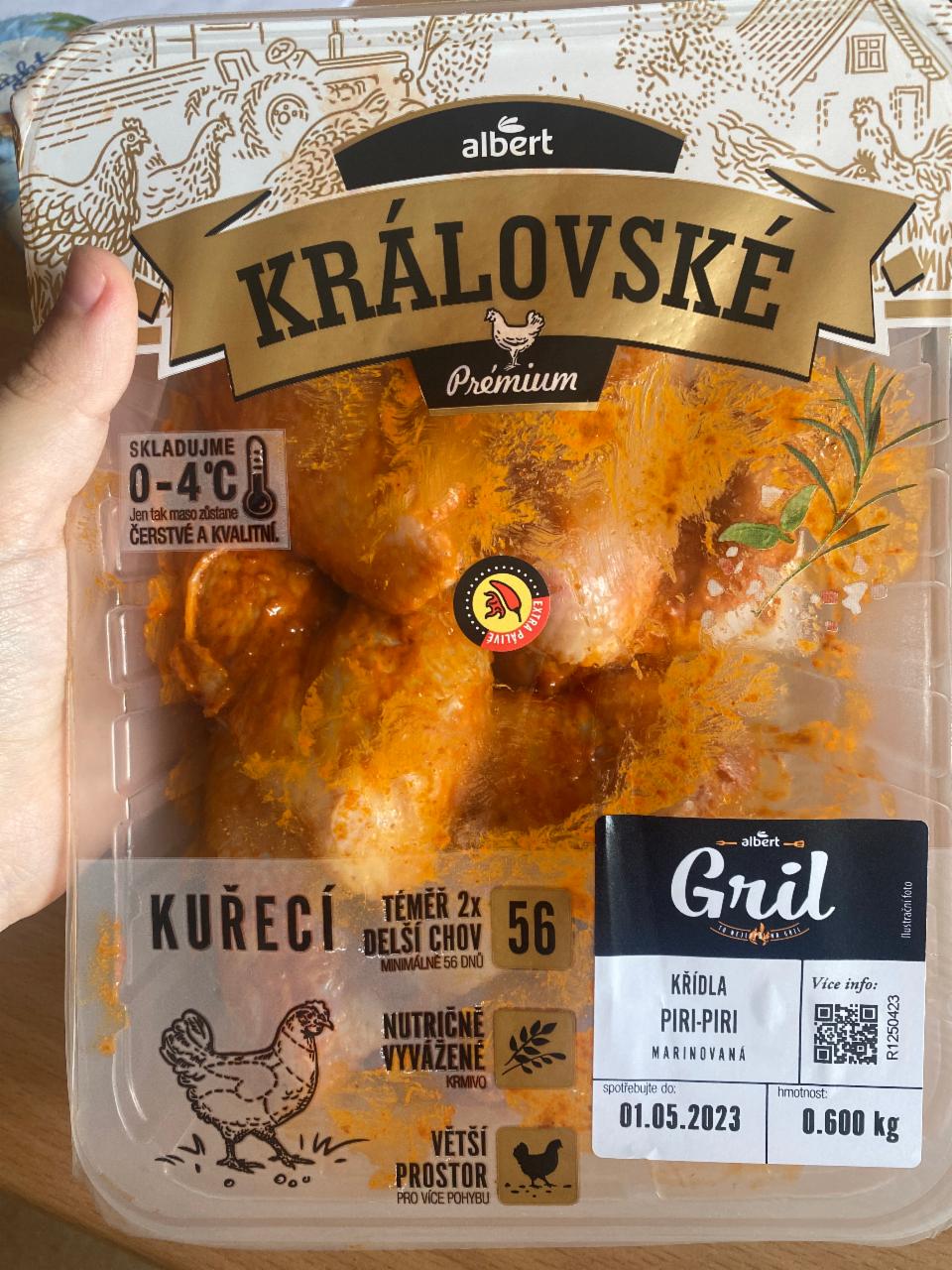 Fotografie - Kuřecí křídla Královské Piri-Piri premium Albert