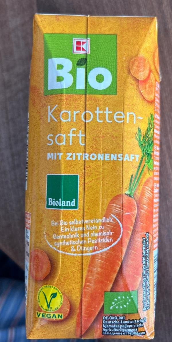 Fotografie - Karottensaft mit Zitronensaft K-Bio