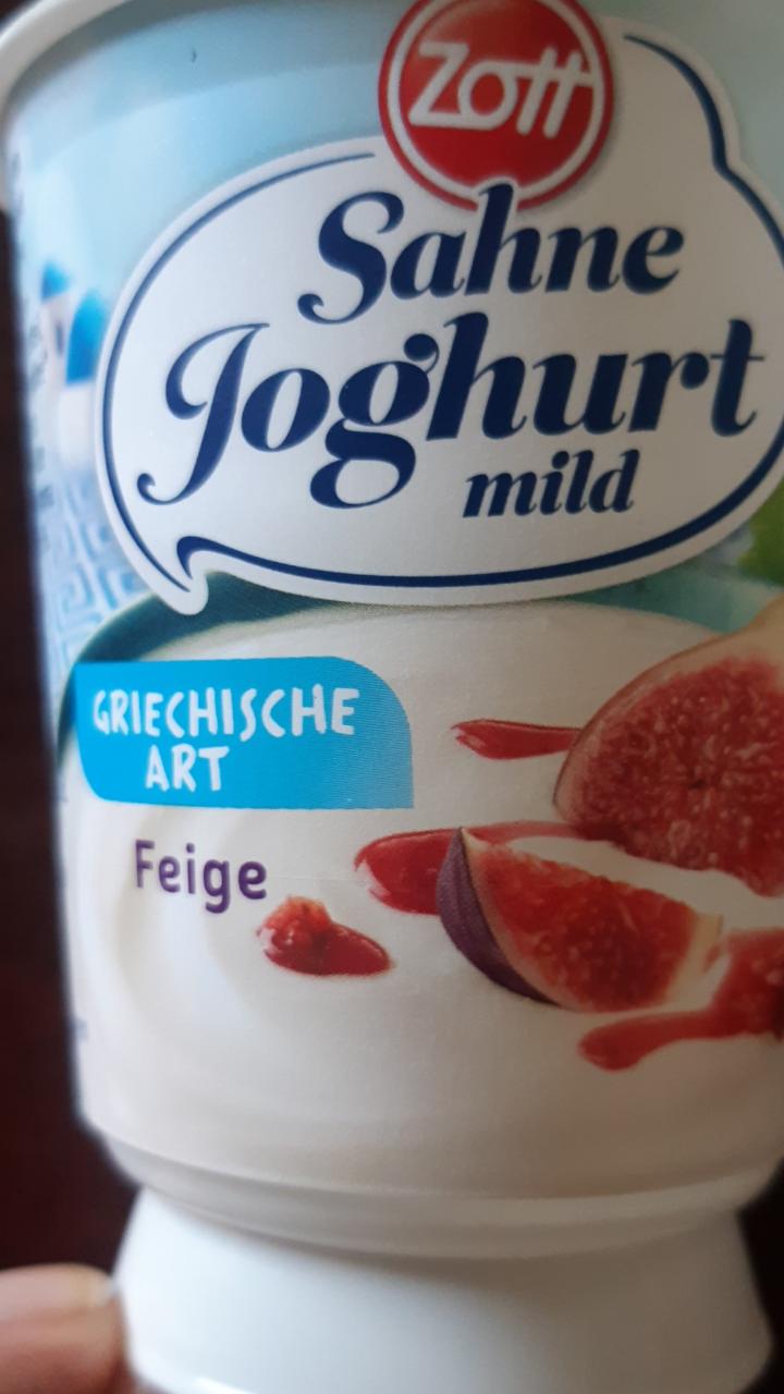 Fotografie - Sahne Joghurt mild Griechische Art Feige Zott