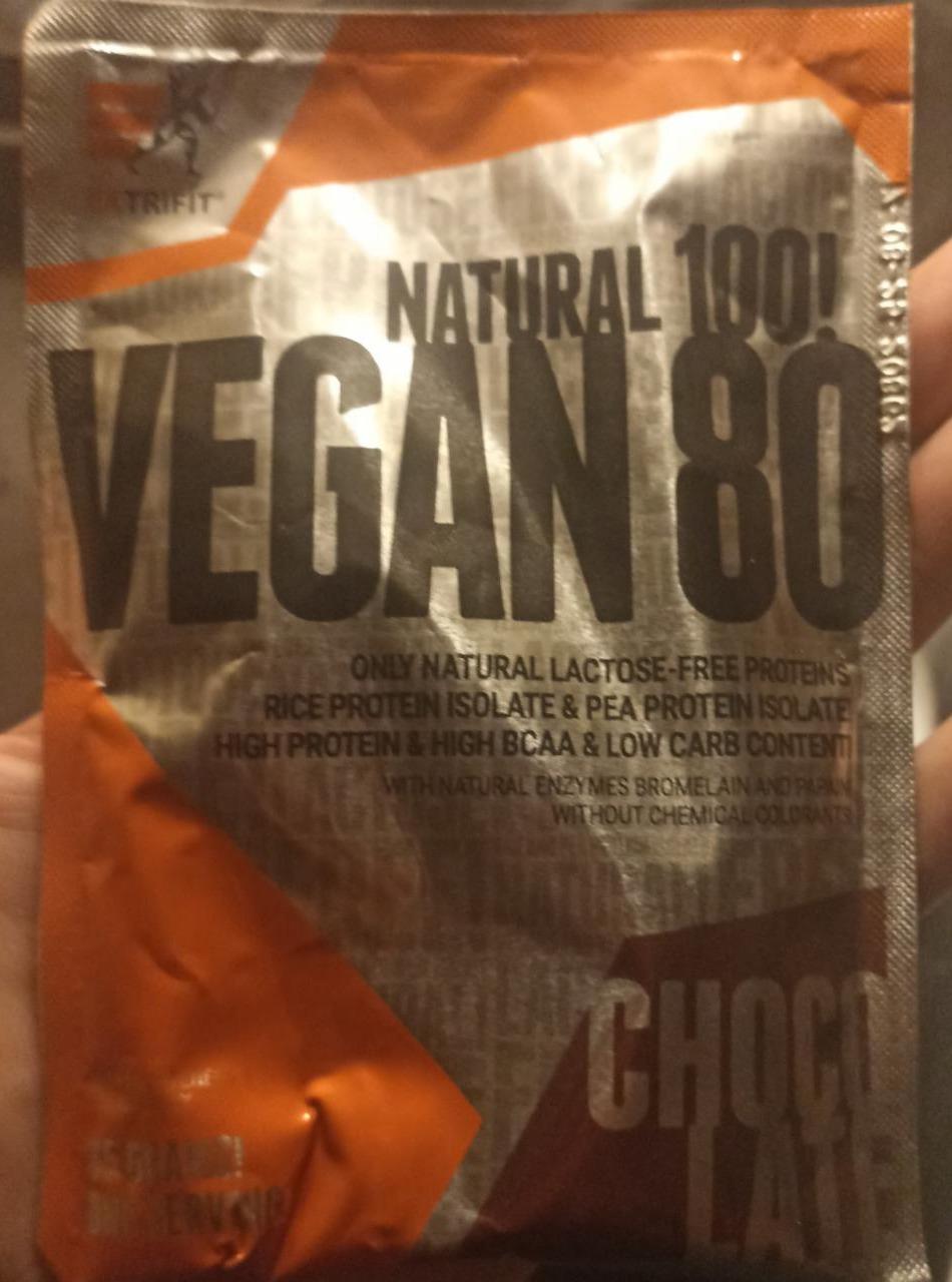 Fotografie - Natural 100! vegan 80 chocolate Extrifit