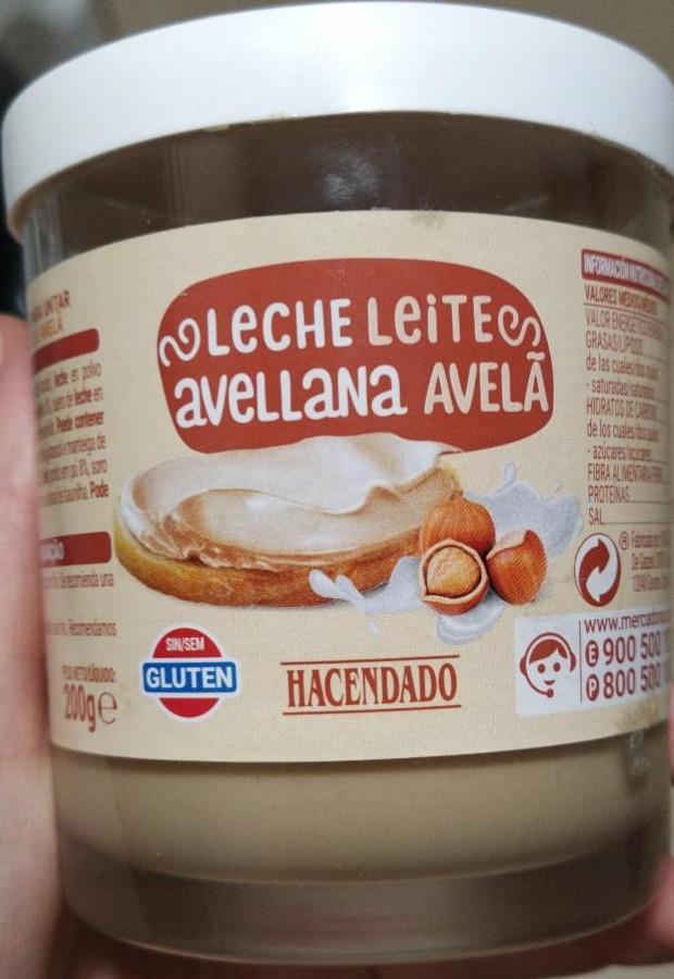 Fotografie - Leche leite Avellana avela Hacendado