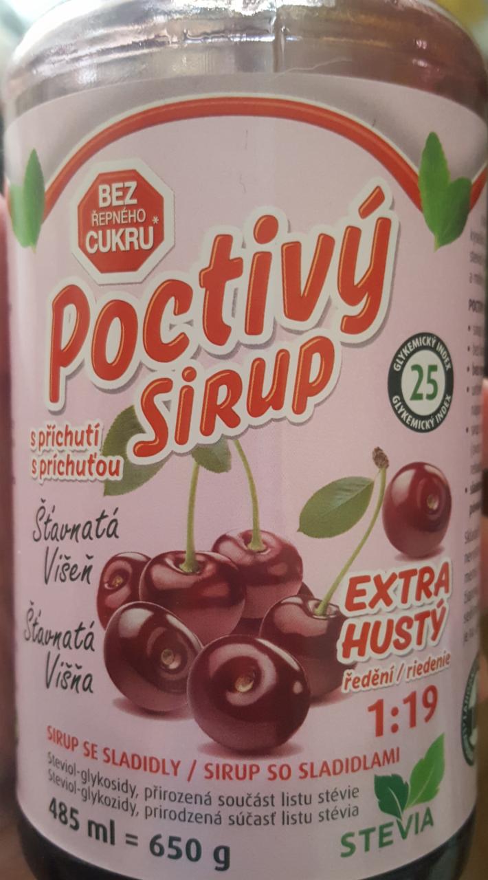 Fotografie - Poctivý sirup s příchutí Šťavnatá višeň extra hustý