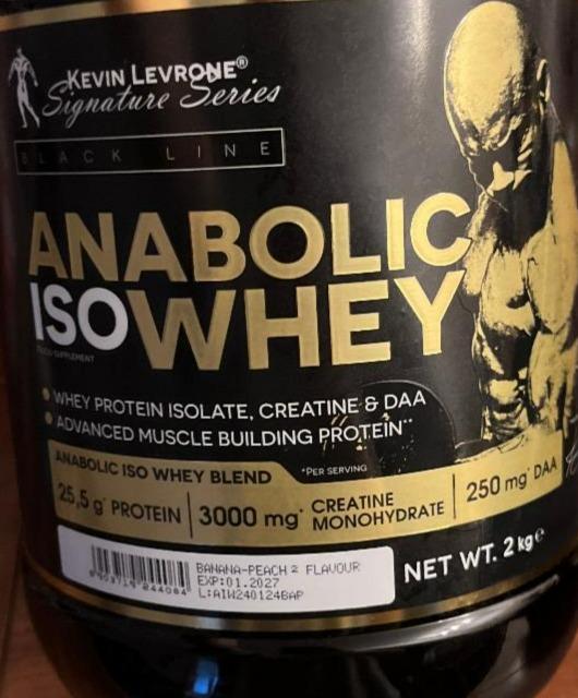 Fotografie - Anabolic Iso Whey Banana Peach Kevin Levrone