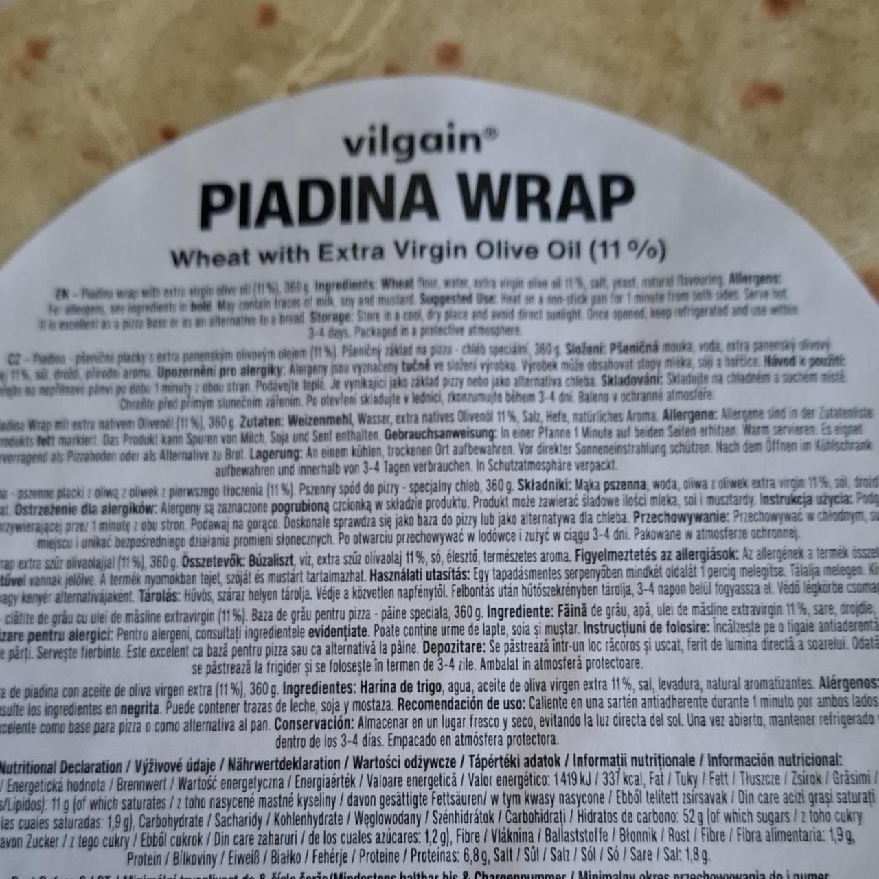 Fotografie - Piadina wrap Vilgain