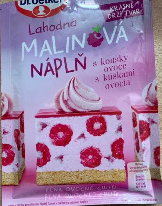 Fotografie - Lahodná malinová náplň s kousky ovoce Dr.Oetker