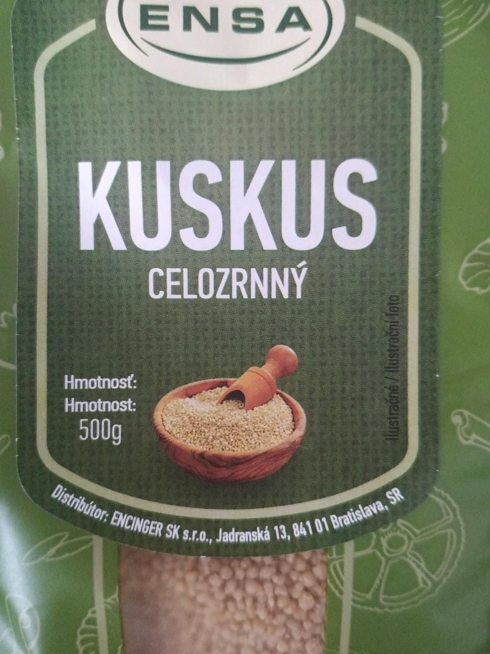 Fotografie - Kuskus celozrnný Ensa