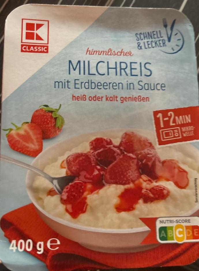 Fotografie - Milchreis mit erdbeeren K-Classic