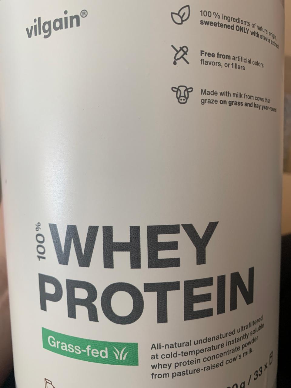 Fotografie - Grass-fed Whey Protein čokoláda Vilgain