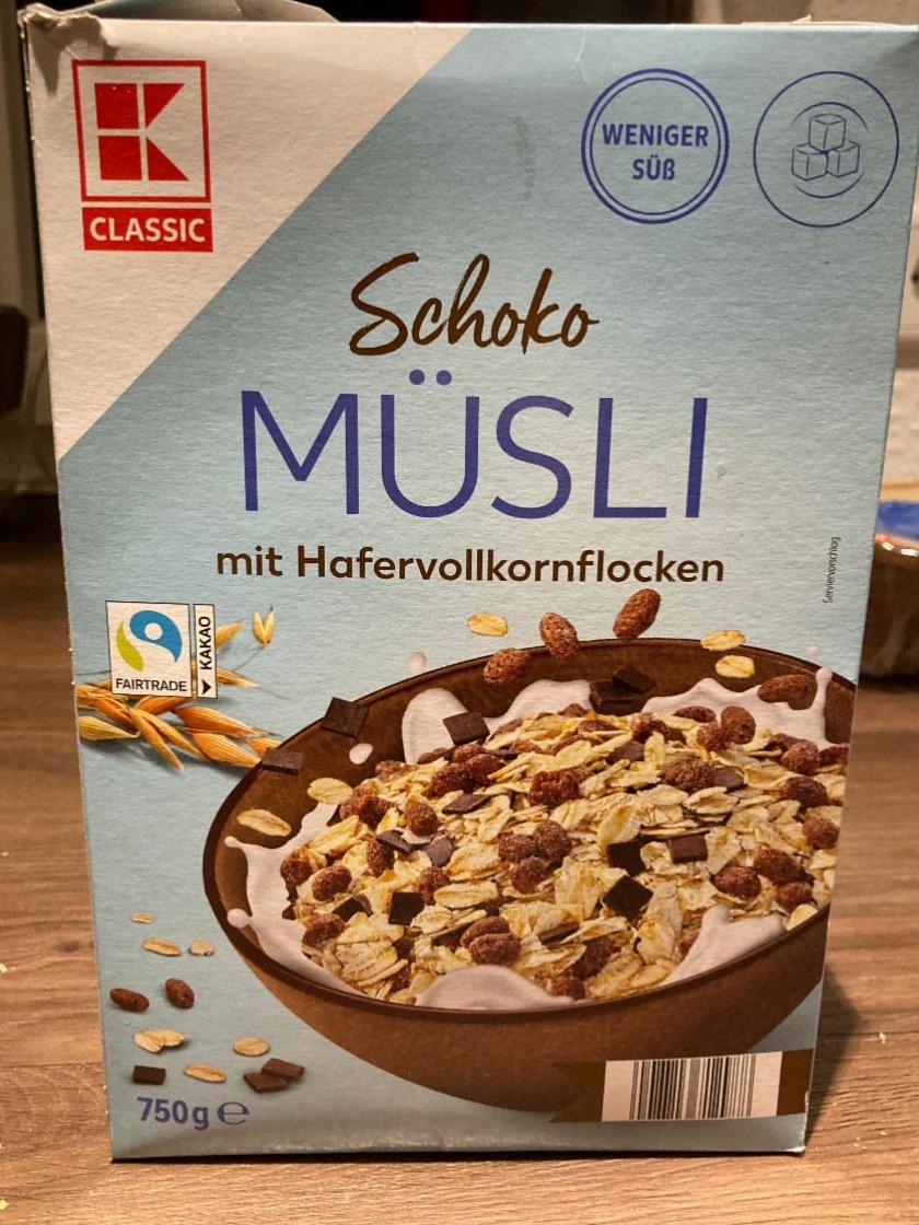 Fotografie - Schoko Müsli mit Hafervollkornflocken K-Classic