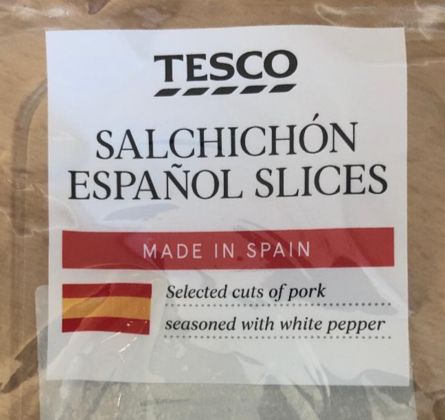 Fotografie - Salchichón Español Tesco