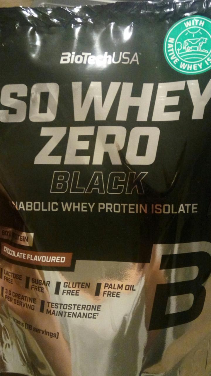 Fotografie - Whey Zero Black chocolate BioTechUSA