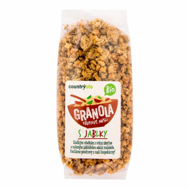 Fotografie - BIO Granola Křupavé müsli s jablky Country Life