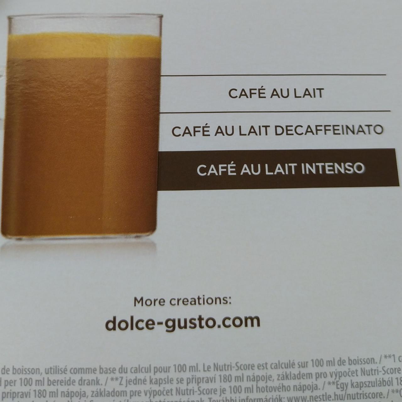 Fotografie - Café Au Lait Intenso Nescafé Dolce Gusto