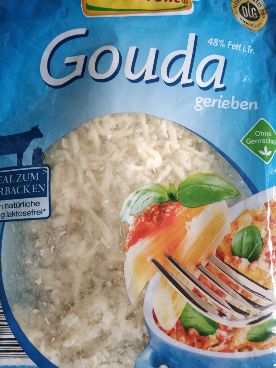 Fotografie - Gouda gerieben 48% Fett i. Tr. Leckerrom