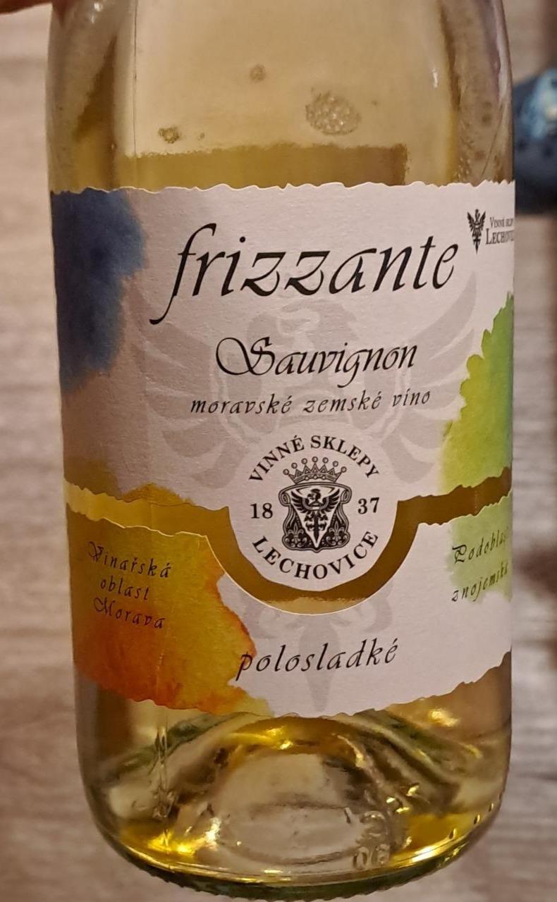 Fotografie - Frizzante Sauvignon polosladké Vinné sklepy Lechovice