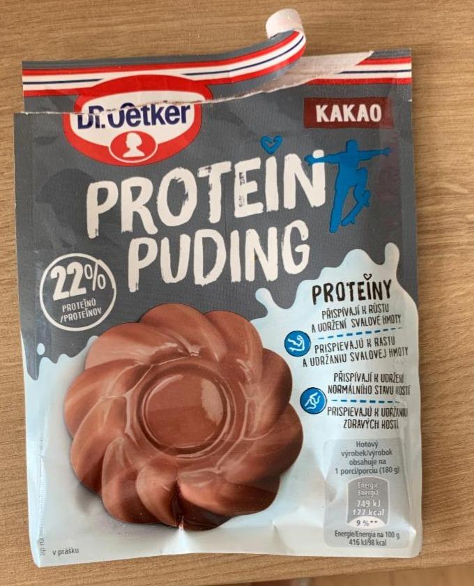 Fotografie - Protein puding kakao v suchém stavu Dr. Oetker