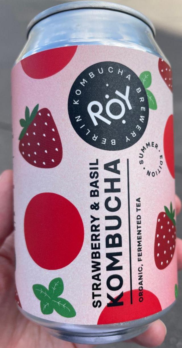 Fotografie - Kombucha strawberry & basil Roy