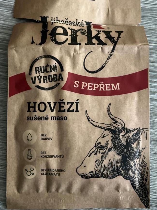 Fotografie - Hovězí sušené maso s pepřem Jihočeské Jerky