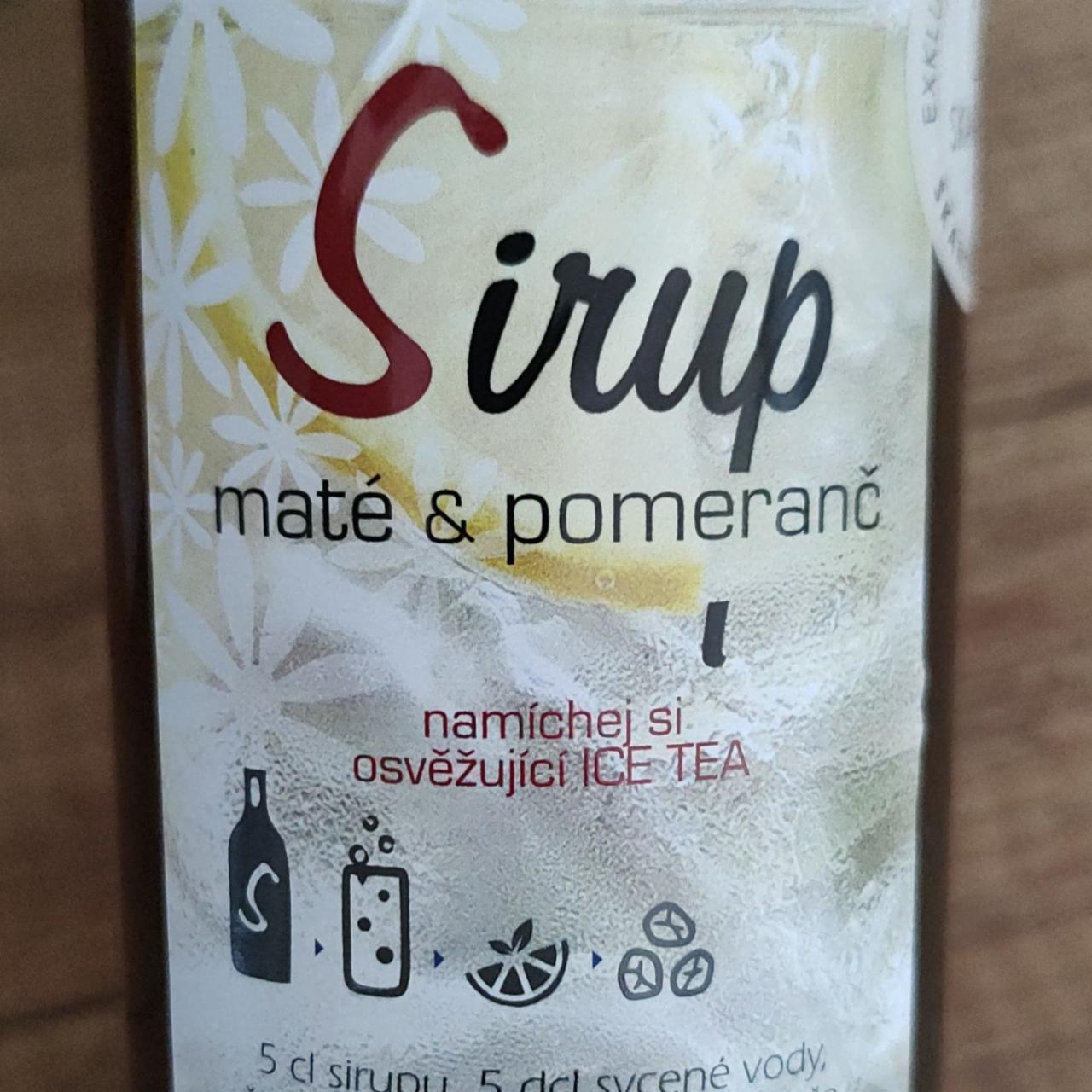 Fotografie - Sirup maté & pomeranč