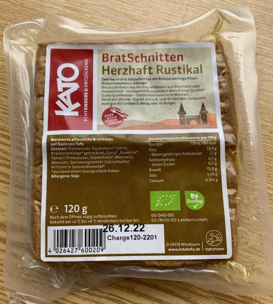 Fotografie - Tofu BratSchnitte Herzhaft Rustikal Kato