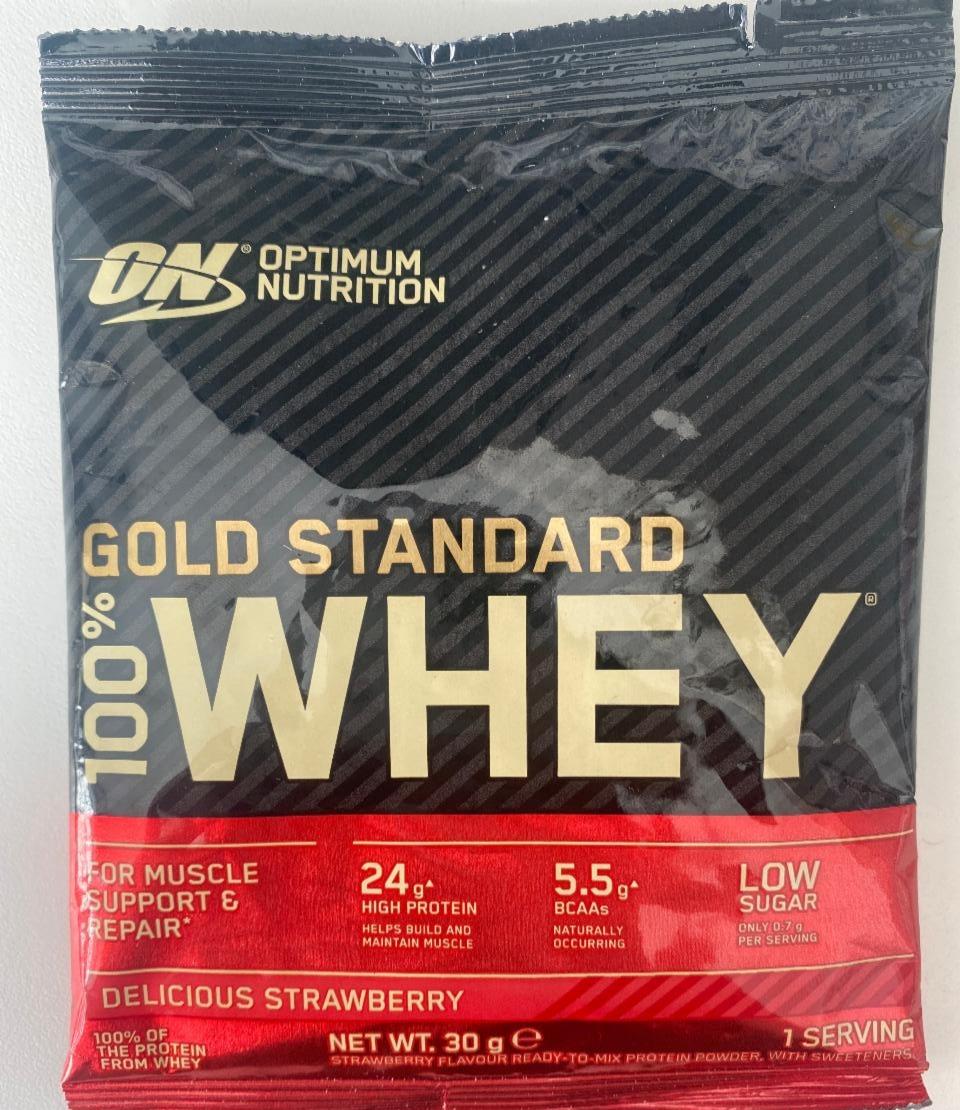 Fotografie - Optimum Nutrition Gold Standard 100% Whey Delicious Strawberry