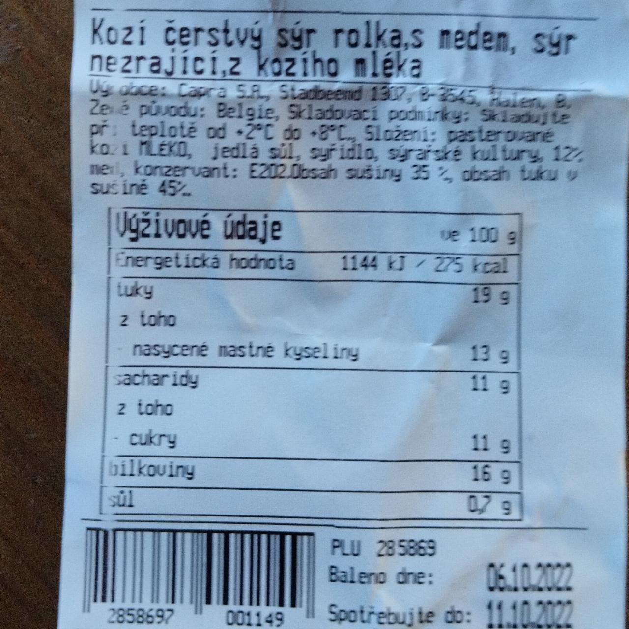 Fotografie - Kozí čerství sýr s medem Kaufland