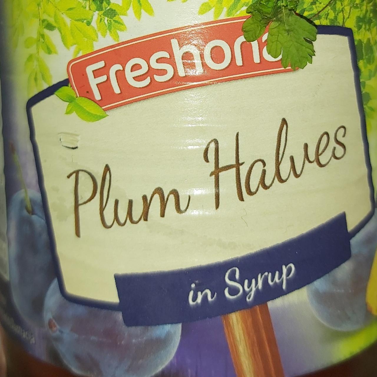 Fotografie - Plum Halves in Syrup Freshona