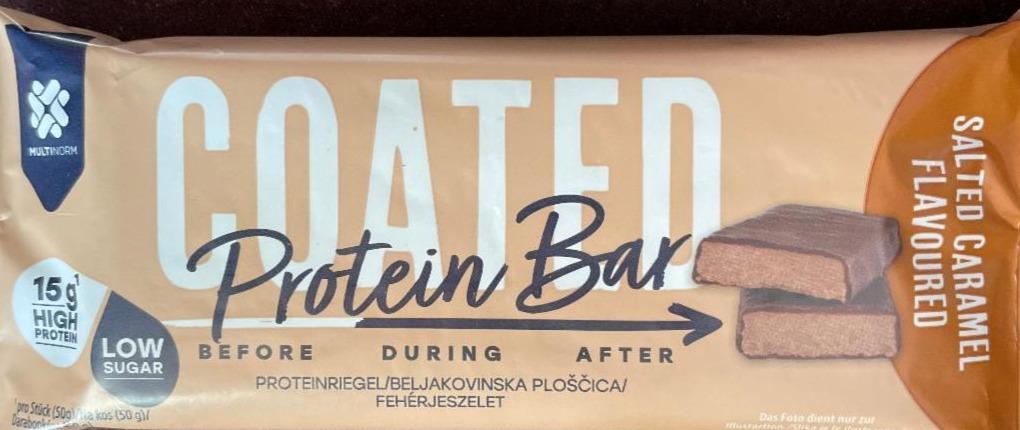 Fotografie - Coated protein bar Salted caramel flavoured Multinorm