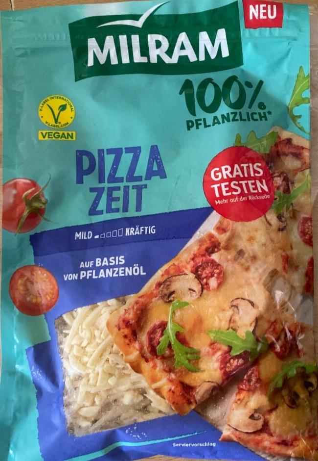 Fotografie - Pizza zeit auf Basis von Pflanzenöl Milram