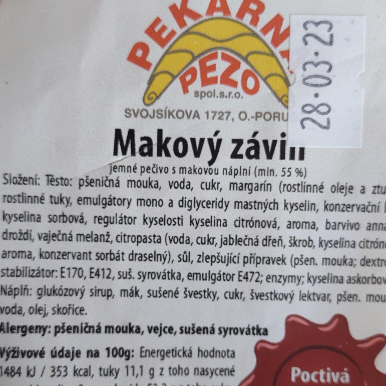 Fotografie - Makový závin Pekárna Pezo