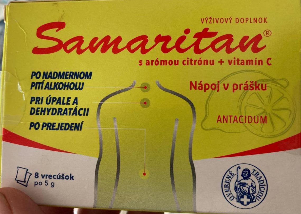 Fotografie - Nápoj v prášku s arómou citrónu + vitamin C Samaritan