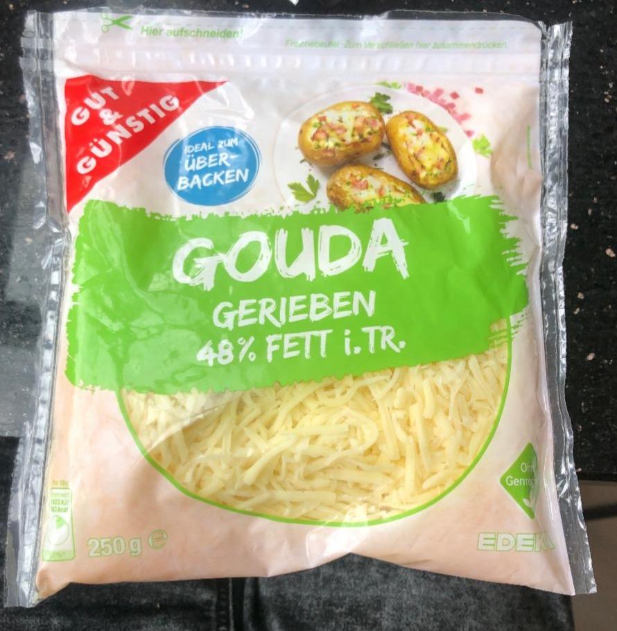 Fotografie - Gouda gerieben 48% Fett i.Tr. Gut & Günstig