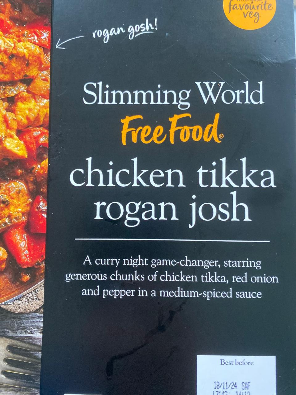 Fotografie - Slimming World Chicken Tikka Rogan Josh