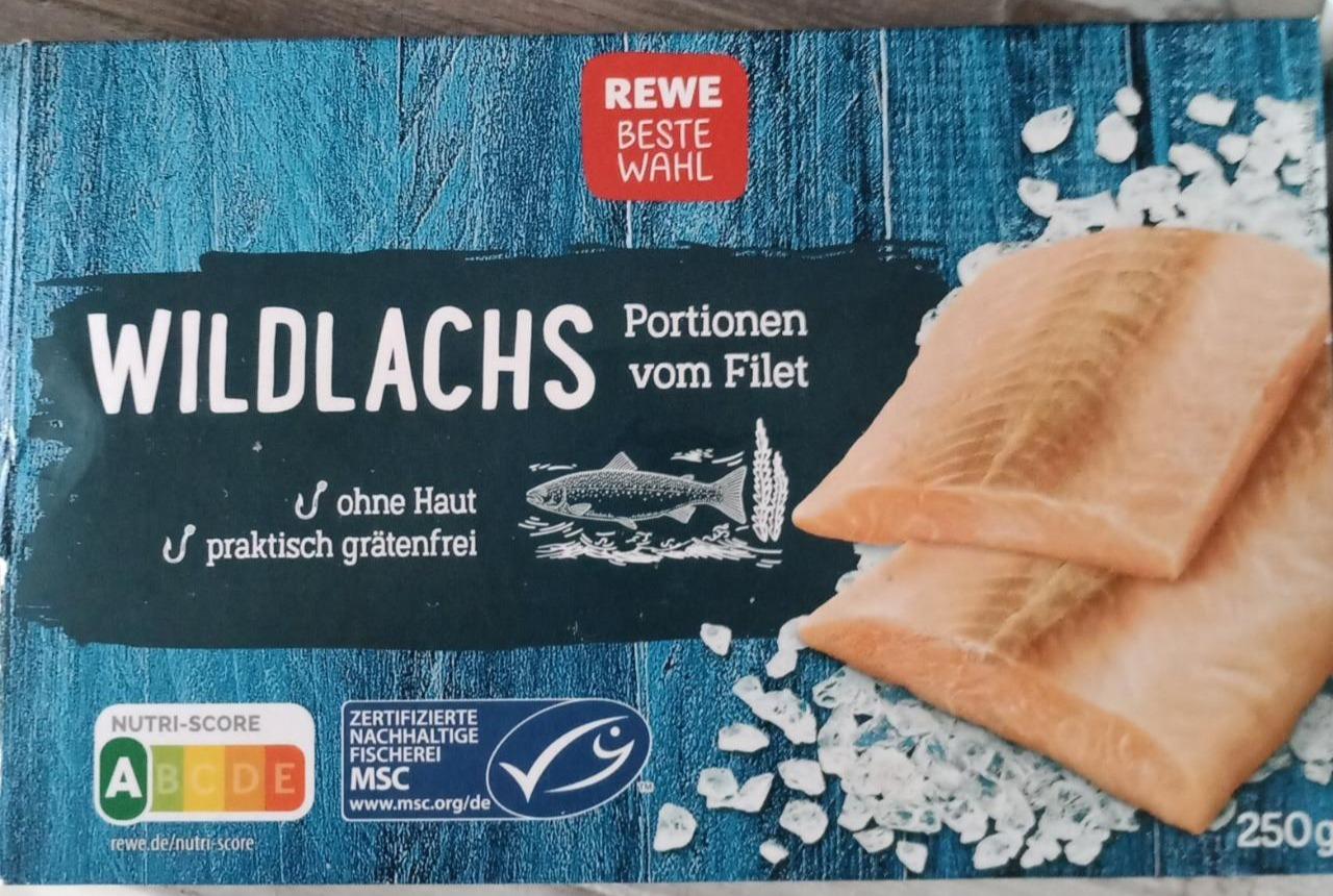 Fotografie - Wildlachs Portionen vom Filet ohne Haut REWE Beste Wahl