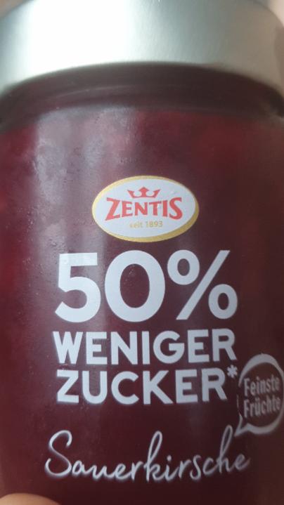 Fotografie - Sauerkirche weniger zucker 50% Zentis