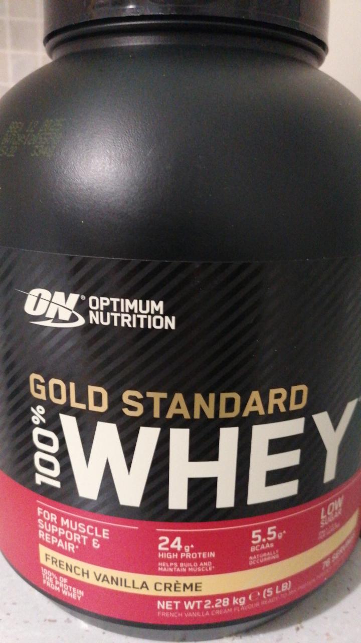 Fotografie - Protein francouzská vanilka Whey gold standard 100% Optimum Nutrition