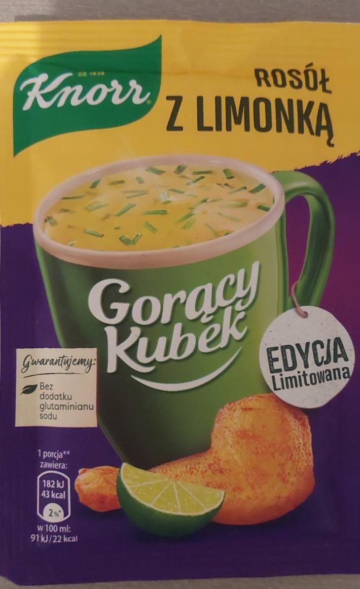 Fotografie - Gorący Kubek Rosół z limonką Knorr