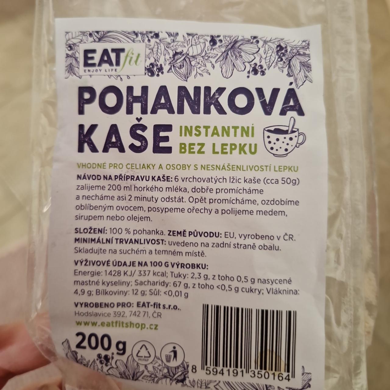 Fotografie - Pohanková kaše instantní bez lepku EAT fit