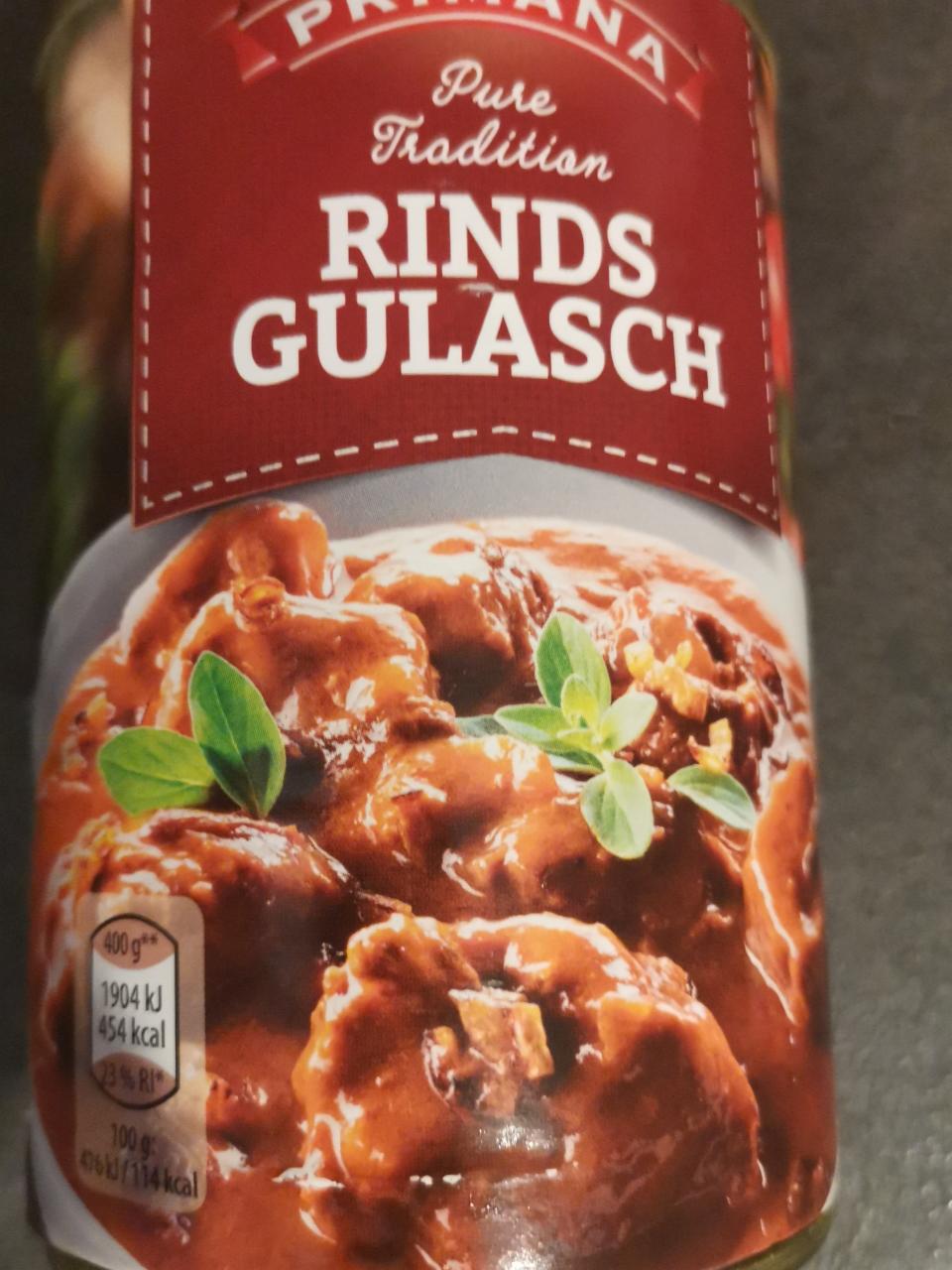 Fotografie - Rinds gulasch Primana