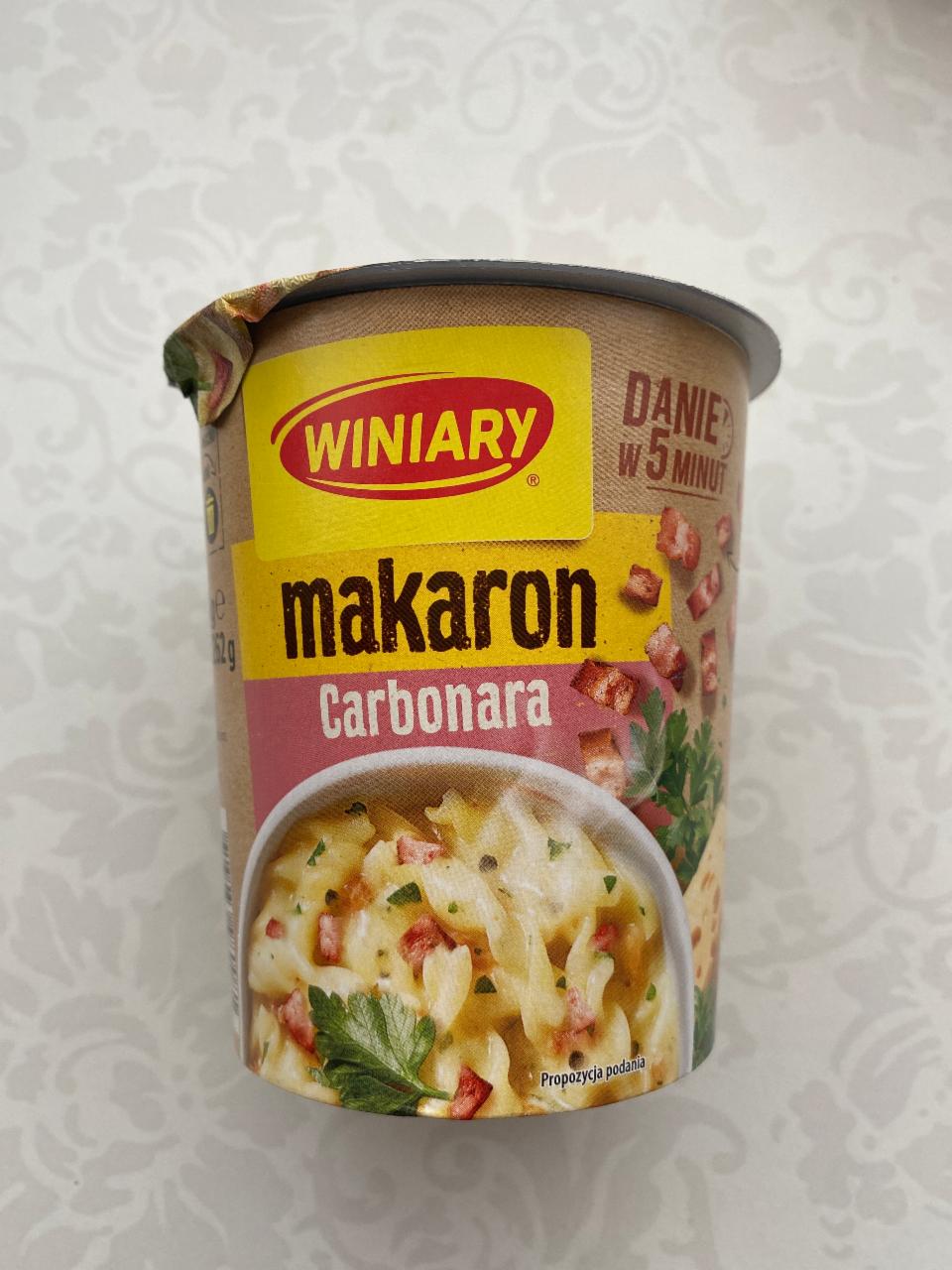 Fotografie - Makaron carbonara Winiary