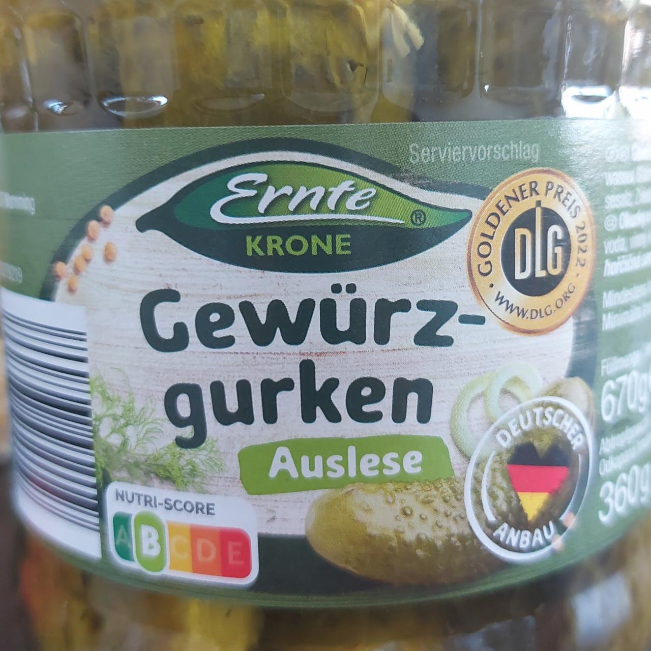 Fotografie - Gewűrzgurken Auslese Ernte Krone