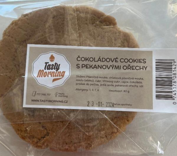 Fotografie - Čokoládové cookies s pekanovými ořechy