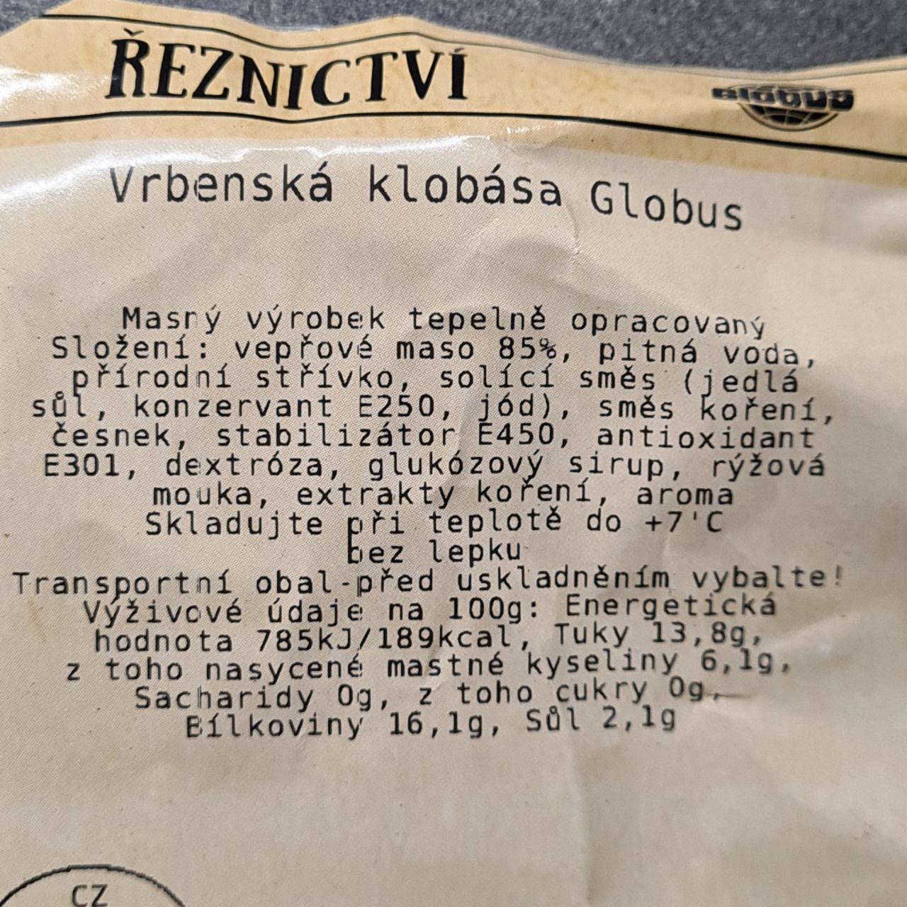 Fotografie - Vrbenská klobása Globus