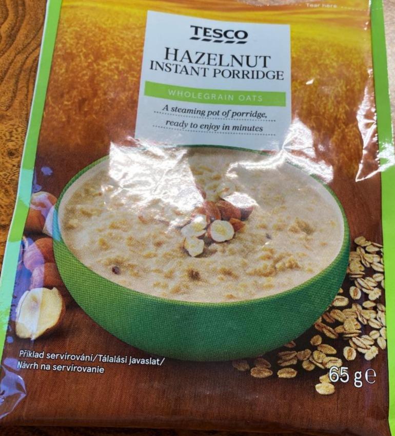 Fotografie - Instant porridge hazelnut Tesco