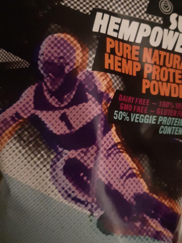 Fotografie - Pure natural hemp protein powder