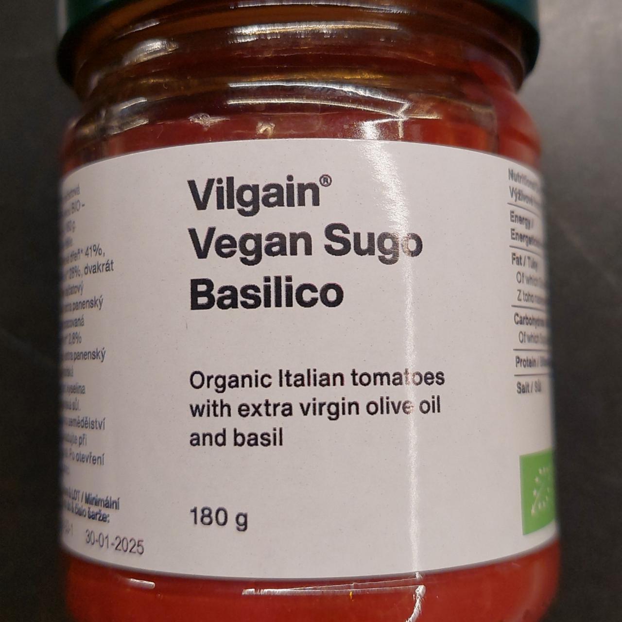 Fotografie - Bio Vegan Sugo Basilico Vilgain