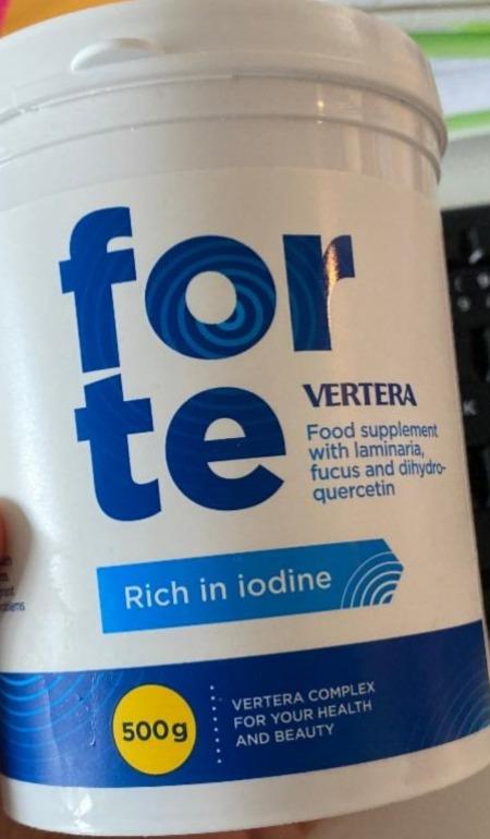 Fotografie - Vertera forte Rich in iodine