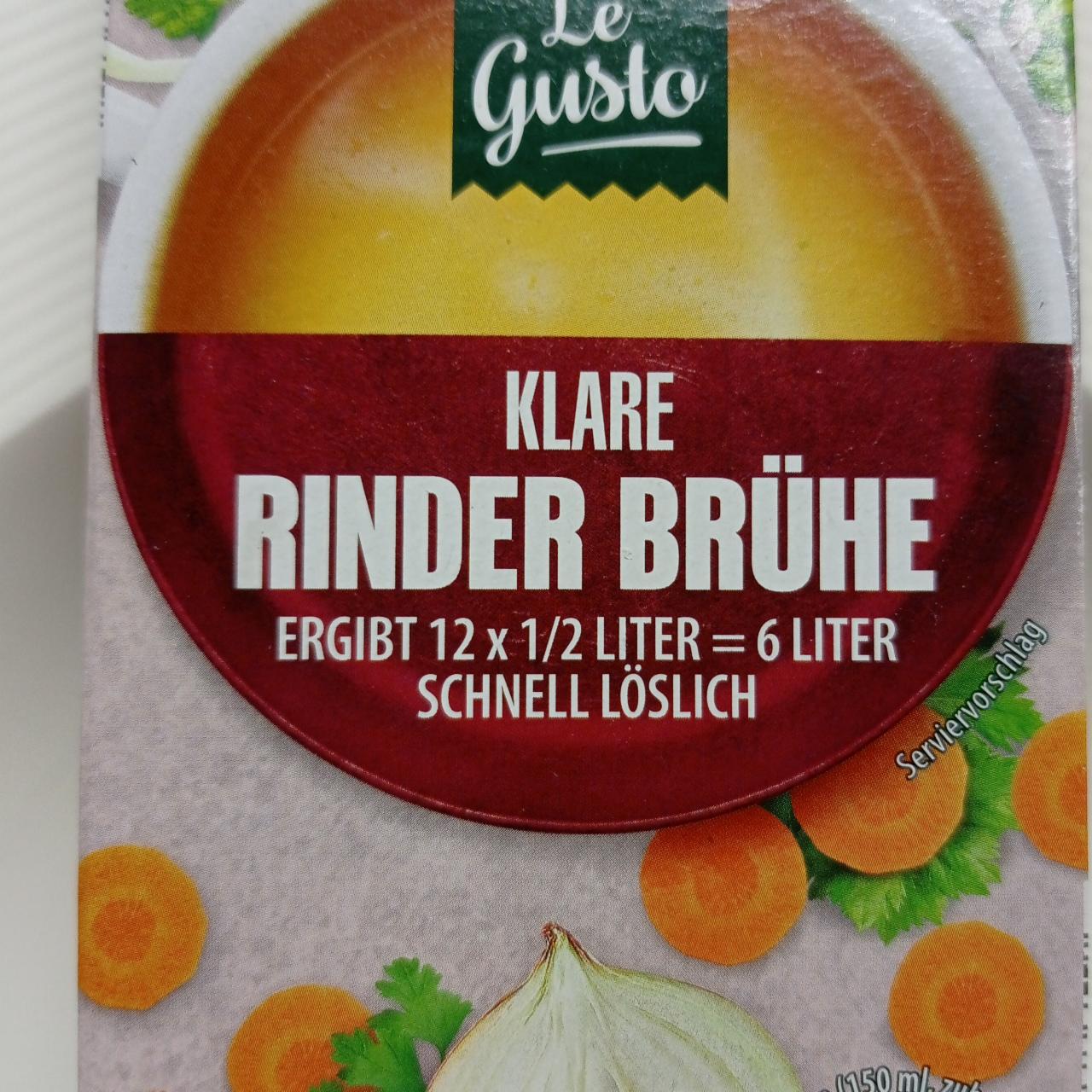 Fotografie - Klare Rinder Brühe Le Gusto