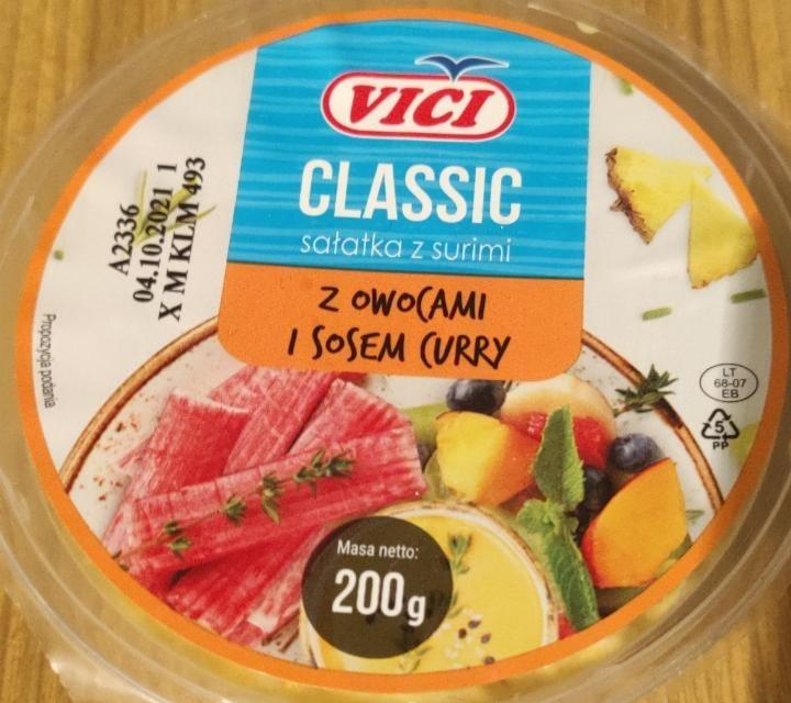 Fotografie - Classic sałatka surimi z owocami i sosem curry Vici