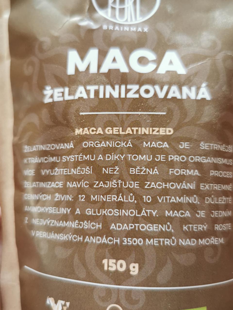 Fotografie - Pure Maca želatinovaná BrainMax